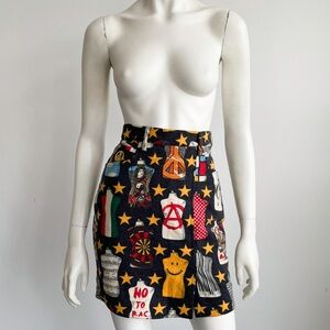 Moschino 1990s “No To Racism” Vintage Wool Skirt